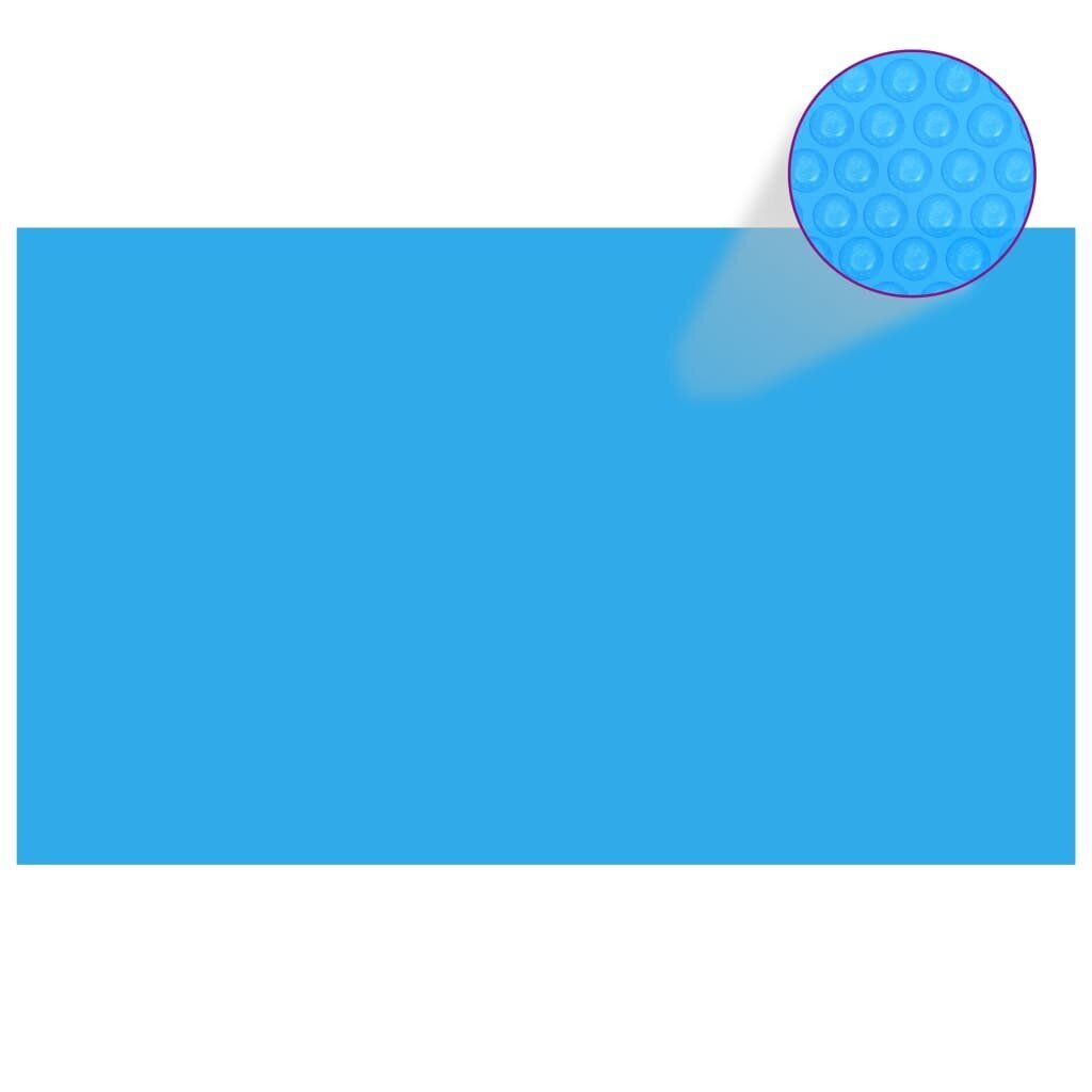 vidaXL kandilise basseini kate, 1000 x 600 cm, PE, sinine цена и информация | Basseinitehnika | kaup24.ee