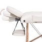 vidaXL 2-tsooniline kokkupandav massaažilaud ja -tool 10 cm, valge цена и информация | Massaažikaubad | kaup24.ee