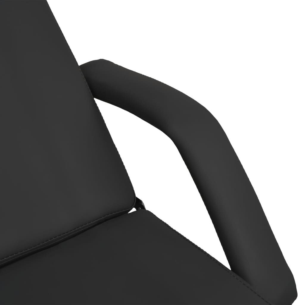 vidaXL massaažilaud, must, 180 x 62 x (86,5–118) cm hind ja info | Massaažikaubad | kaup24.ee