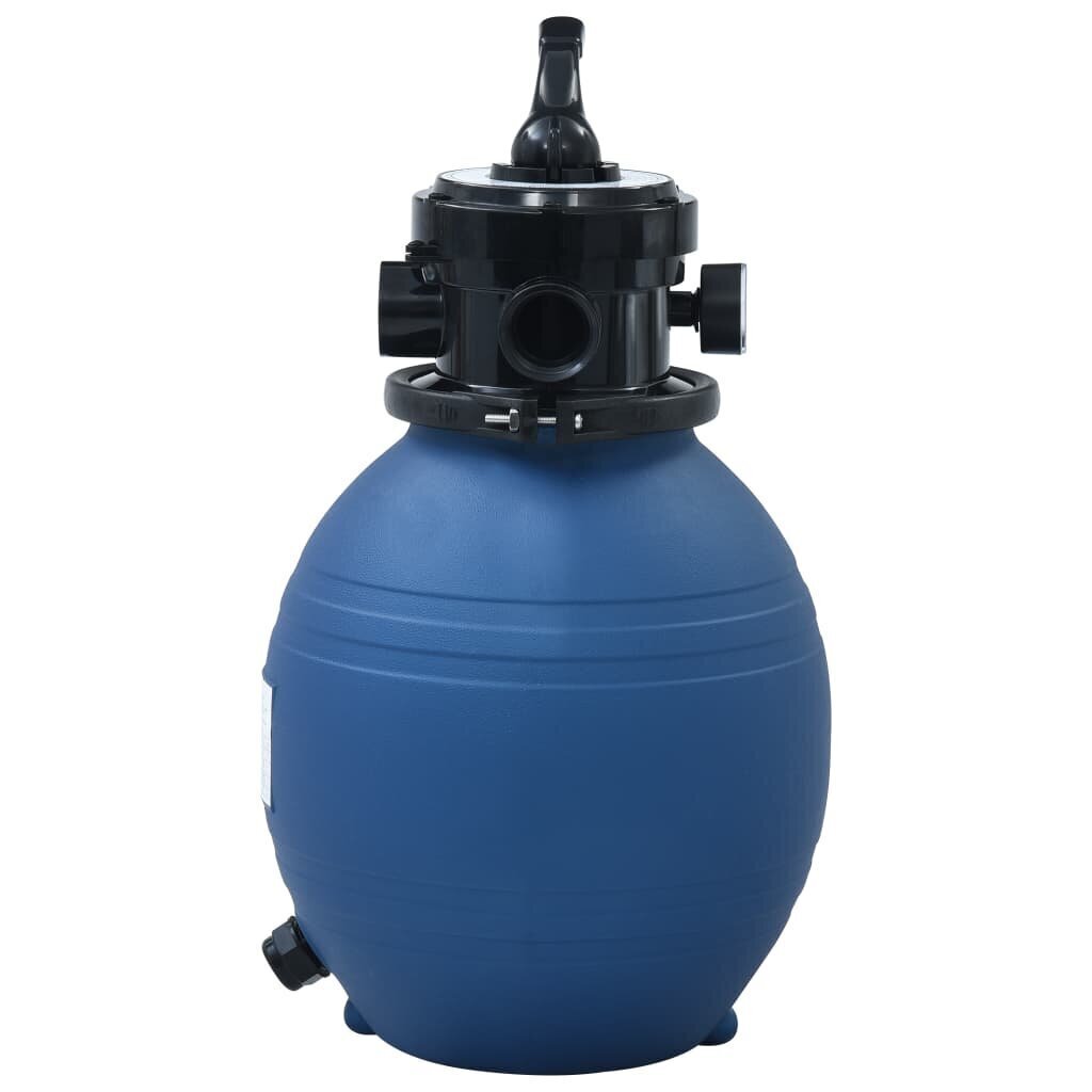 vidaXL basseini liivafilter 4 asendis ventiiliga sinine 300 mm hind ja info | Basseini filtrid | kaup24.ee