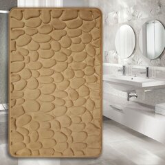 Vannitoavaip Memory foam "Benedomo" 50x80, beež цена и информация | Аксессуары для ванной комнаты | kaup24.ee
