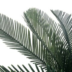 vidaXL kunsttaim sago palm lillepotiga, roheline, 125 cm цена и информация | Искусственные цветы | kaup24.ee