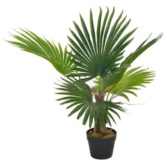 vidaXL kunsttaim palm lillepotiga 70 cm, roheline цена и информация | Искусственные цветы | kaup24.ee