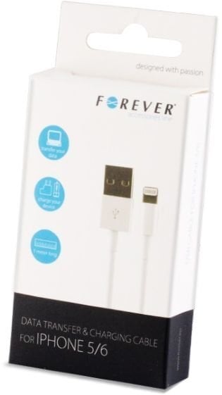 Kaabel Forever USB-Lightning, 3m hind ja info | Mobiiltelefonide kaablid | kaup24.ee
