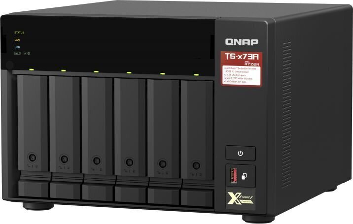Qnap TS-673A-8G цена и информация | Välised kõvakettad (SSD, HDD) | kaup24.ee