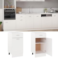 vidaXL köögikapp, valge, 40 x 46 x 81,5 cm, puitlaastplaat hind ja info | Köögikapid | kaup24.ee