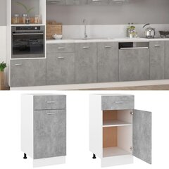 vidaXL köögikapp, betoonhall, 40 x 46 x 81,5 cm, puitlaastplaat hind ja info | Köögikapid | kaup24.ee