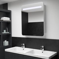 vidaXL LEDidega vannitoa peegelkapp, 68 x 9 x 80 cm hind ja info | Vannitoakapid | kaup24.ee