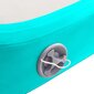 vidaXL täispumbatav võimlemismatt pumbaga 700x100x15 cm PVC roheline hind ja info | Joogamatid | kaup24.ee