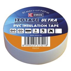 PVC isoleerteip IZOTAPE ULTRA 15/10 valge hind ja info | Käsitööriistad | kaup24.ee