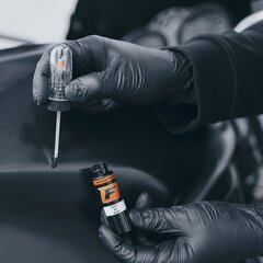 HONDA MOTORCYCLES 911 - BLACK Komplekt: Kriimustuste parandmaise värv + Krunt (roostekaitse) + Poleerimisaine 15 ml hind ja info | Auto värvikorrektorid | kaup24.ee