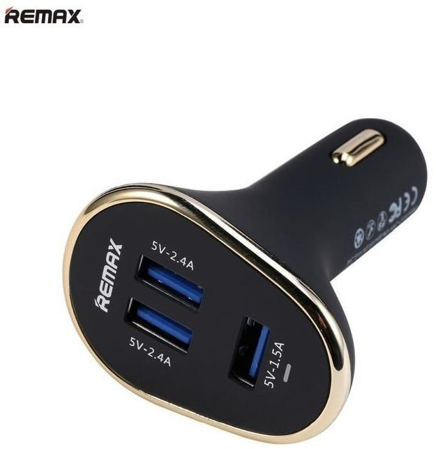 Autolaadija Remax CC-302 1.5/2.4A, must hind ja info | Mobiiltelefonide laadijad | kaup24.ee