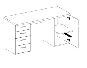 Письменный стол MT926 цена и информация | Компьютерные, письменные столы | kaup24.ee