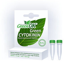 Naturaalne kasvuregulaator GreenOk*tsütokiinid, 2x1 ml цена и информация | Средства для ухода за растениями | kaup24.ee