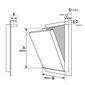 Alumiiniumist juurdepääsuuksed (plaat), 400x400x12.5mm hind ja info | Kontroll-luugid, tarvikud | kaup24.ee