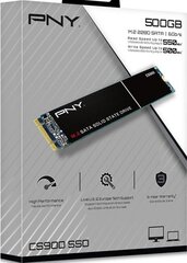 PNY Technologies M280CS900-500-RB hind ja info | Sisemised kõvakettad (HDD, SSD, Hybrid) | kaup24.ee