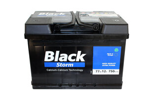 Aku BLACK Storm 77Ah 12V hind ja info | Akud | kaup24.ee