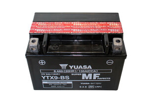 Aku mootorratastele Yuasa 12V 8Ah YTX9-BS цена и информация | Аккумуляторы | kaup24.ee