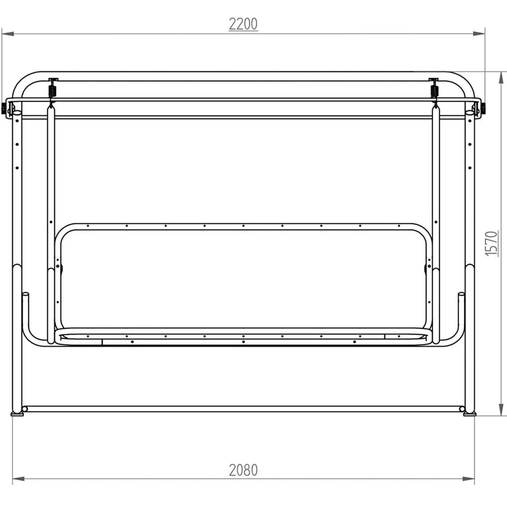 Kiik Patio Celebes Plus H024-07PB, tumehall цена и информация | Aiakiiged | kaup24.ee