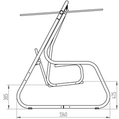 Качели Patio Celebes Plus H030-21PB, синие цена и информация | Садовые качели | kaup24.ee