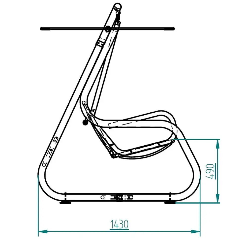 Laiendatav kiik laudadega Patio Venezia Lux G039-11HB, mitmevärviline hind ja info | Aiakiiged | kaup24.ee