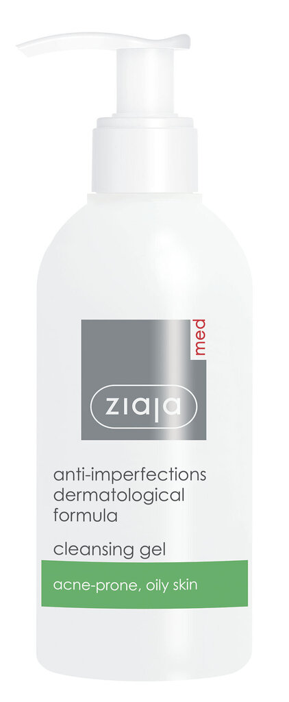 Puhastav geel Ziaja Med Anti-imperfections dosaatoriga, 200 ml hind ja info | Näopuhastusvahendid | kaup24.ee