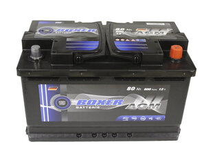 Аккумулятор AGM Boxer Start Stop AGM 80Ач 800А цена и информация | Аккумуляторы | kaup24.ee