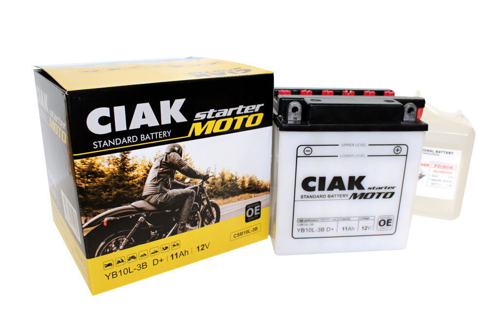 Aku CIAK YB10L-3B 11Ah 12V hind ja info | Mootorrataste akud | kaup24.ee