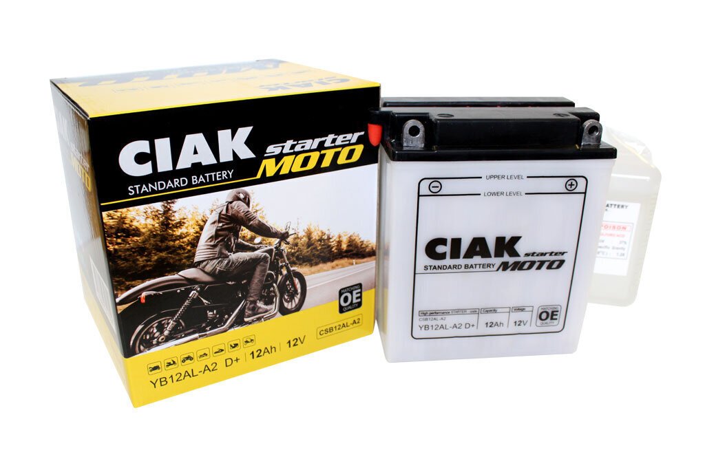 Aku CIAK YB12AL-A2 12Ah 12V hind ja info | Mootorrataste akud | kaup24.ee