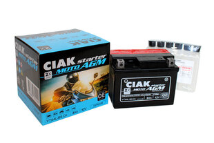 Aku CIAK YTX4L-BS 3Ah 12V hind ja info | Mootorrataste akud | kaup24.ee