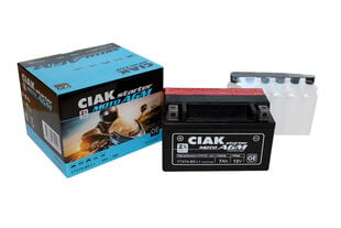 Аккумулятор CIAK YTX7A-BS 7Ач 12В цена и информация | Мото аккумуляторы | kaup24.ee