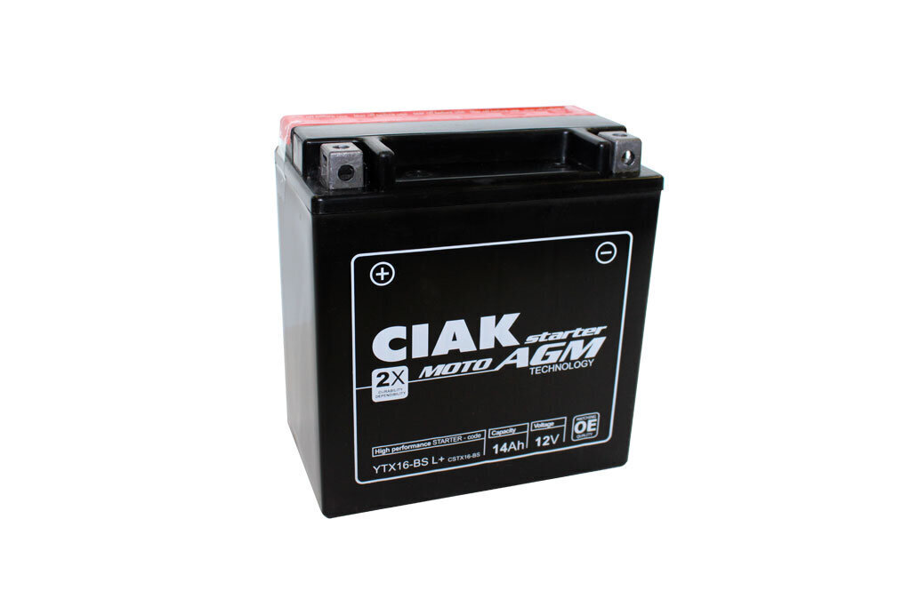 Aku CIAK YTX16-BS 14Ah 12 V hind ja info | Mootorrataste akud | kaup24.ee