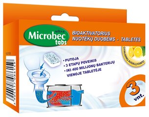 Kanalisatsioonikaevude aktivaator - tabletid MICROBEC, 3 tk hind ja info | Mikroorganismid, bakterid | kaup24.ee