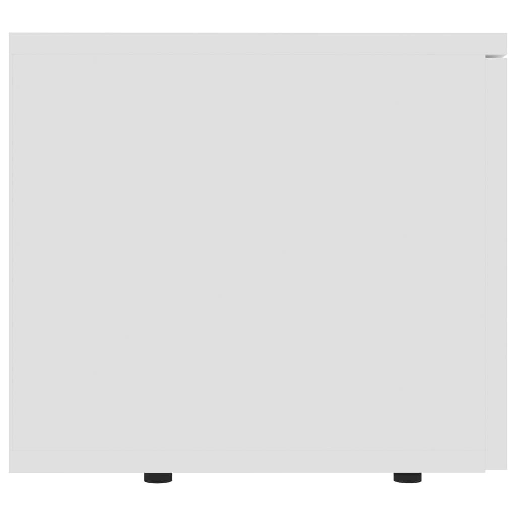 vidaXL telerikapp, valge, 80 x 34 x 30 cm, puitlaastplaat hind ja info | TV alused | kaup24.ee