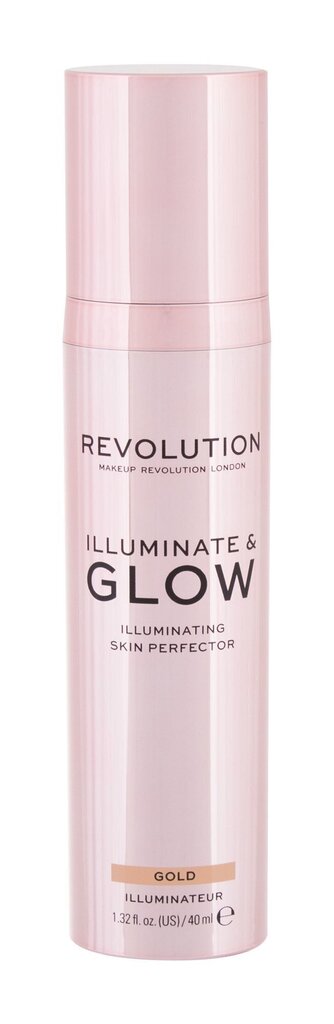 Särakreem Makeup Revolution London Glow & Illuminate 40 ml, Gold цена и информация | Päikesepuudrid, põsepunad | kaup24.ee