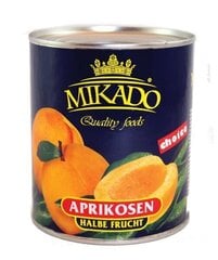 Aprikoosipoolikud kooritud siirupis 850ml / 475g MIKADO hind ja info | Mikado Toidukaubad | kaup24.ee