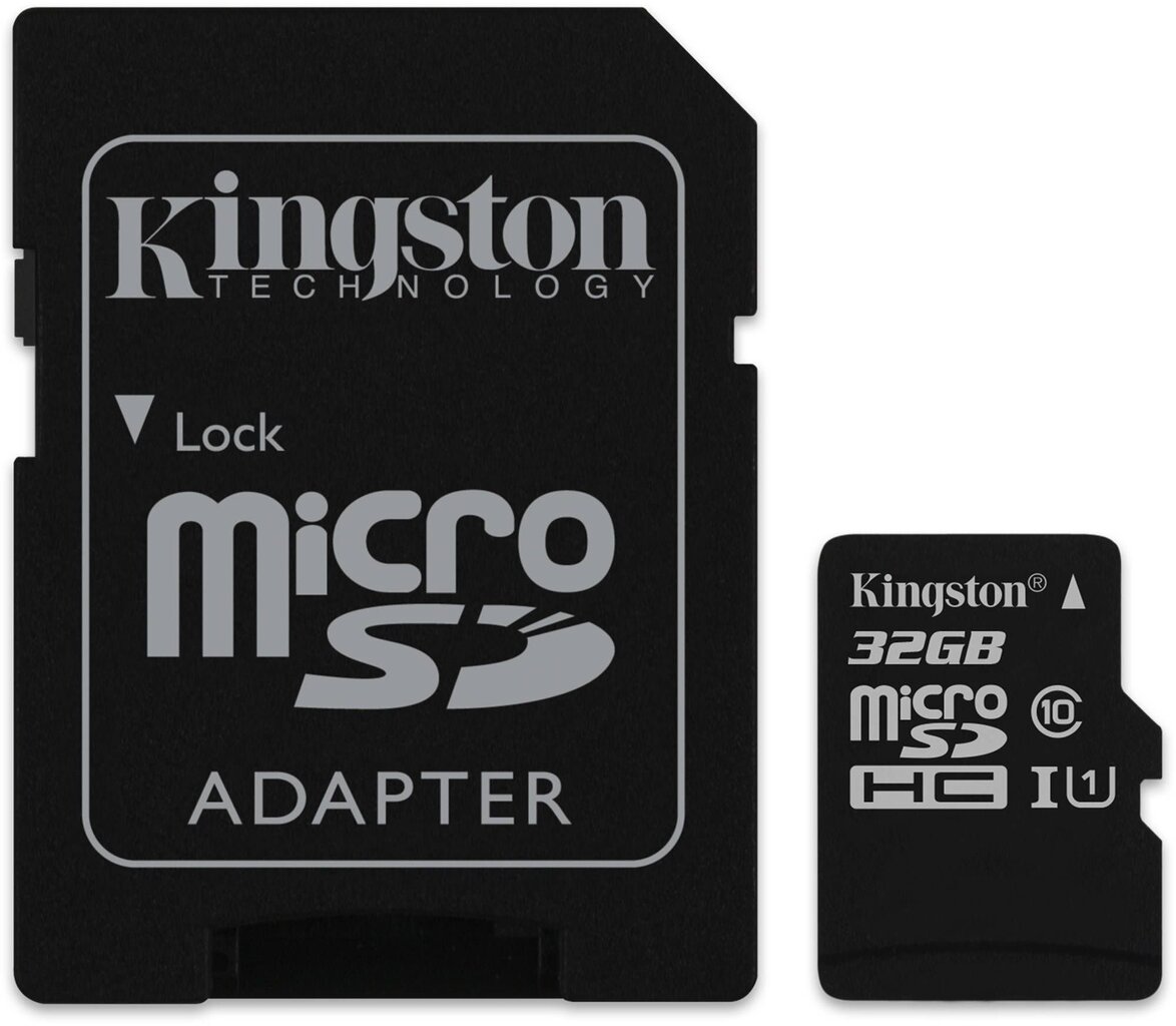 Kingston 32 GB microSDHC 10 Class + SD adapter цена и информация | Mobiiltelefonide mälukaardid | kaup24.ee