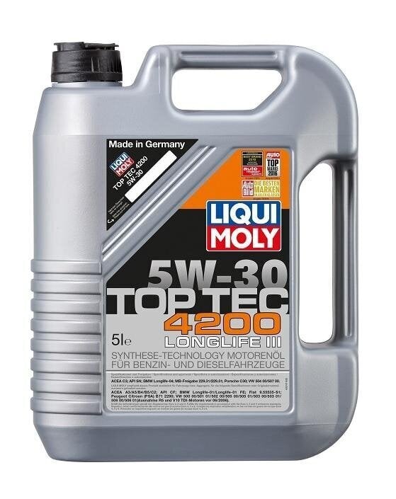 Mootoriõli Liqui Moly Top Tec 4200 5W-30, 5L цена и информация | Mootoriõlid | kaup24.ee