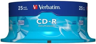 CD-R 700МБ 52x Extraprotection, 25 шт. цена и информация | Виниловые пластинки, CD, DVD | kaup24.ee