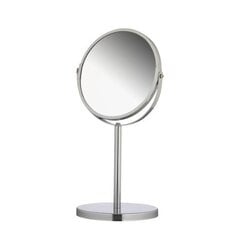 Хромированное зеркало, Ø - 17 cm , H - 34,5 cm цена и информация | Косметички, косметические зеркала | kaup24.ee