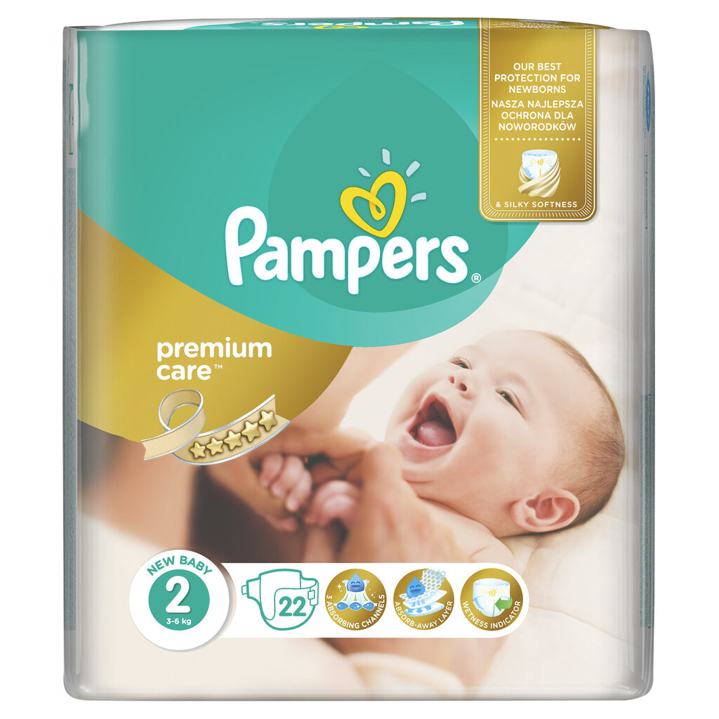 Mähkmed Pampers Premium SP suurus 2, 22 tk цена и информация | Mähkmed | kaup24.ee