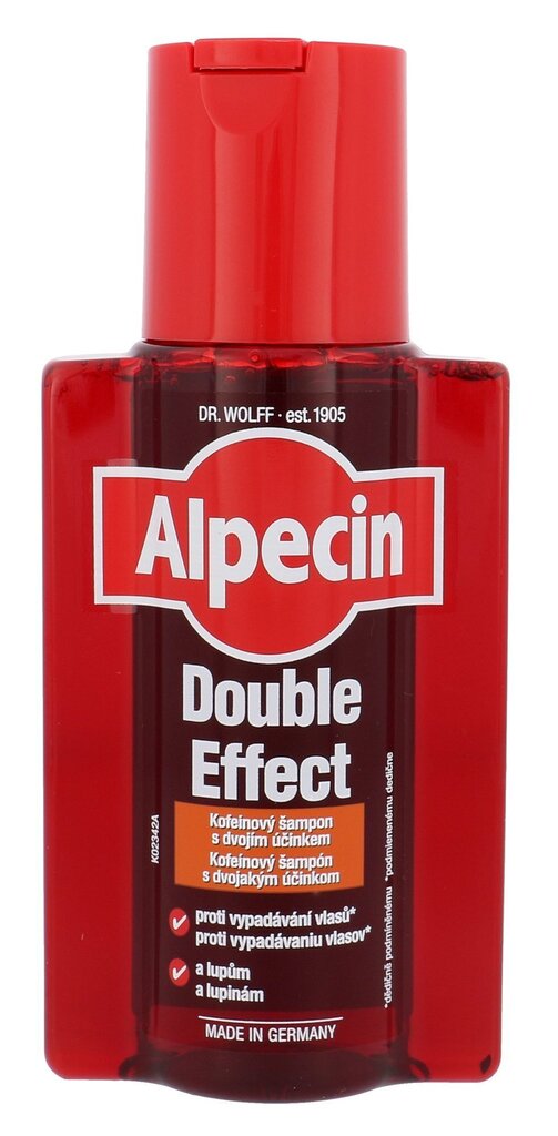 Alpecin Double Effect Caffeine šampoon meestele 200 ml цена и информация | Šampoonid | kaup24.ee