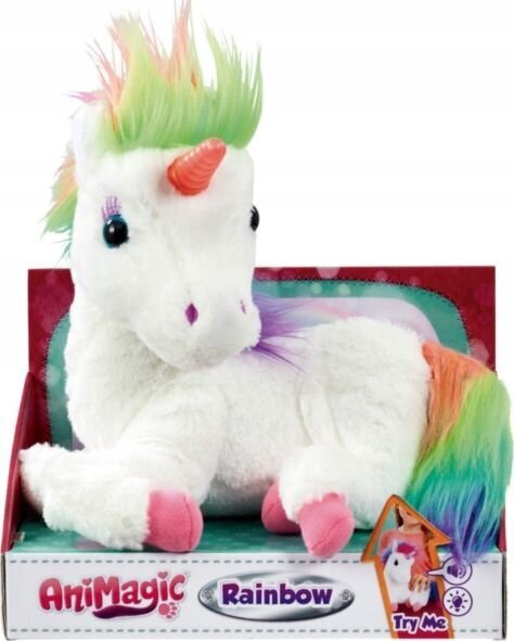 Värvikas ükssarvik Animagic Rainbow - My Glowing Unicorn цена и информация | Pehmed mänguasjad | kaup24.ee