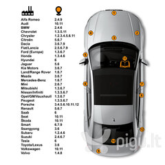 MINI C1B - SOLARIS ORANGE Komplekt: Kriimustuste parandmaise värv + Krunt (roostekaitse) + Poleerimisaine 15 ml hind ja info | Auto värvikorrektorid | kaup24.ee