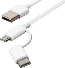 Xiaomi SJX01ZM, Micro USB - Type C, 30 cm hind ja info | Mobiiltelefonide kaablid | kaup24.ee