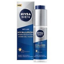 Näogeel meestele Nivea Men Hyaluron Anti-Age, 50 ml hind ja info | Näokreemid | kaup24.ee