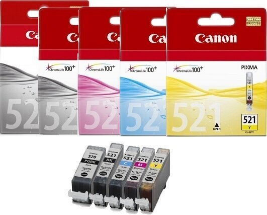 Tindikassett CANON CLI-521Y, kollane hind ja info | Tindiprinteri kassetid | kaup24.ee