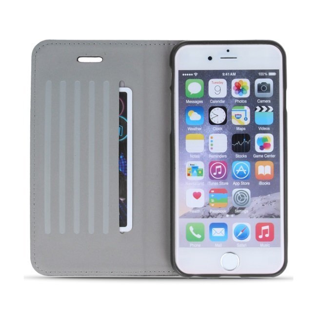 Kaitseümbris Forever Smart Magnetic Fix Cloth Line sobib Apple iPhone 6/6S, must цена и информация | Telefoni kaaned, ümbrised | kaup24.ee