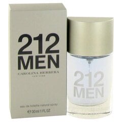 Carolina Herrera 212 EDT meestele 30 ml цена и информация | Мужские духи | kaup24.ee