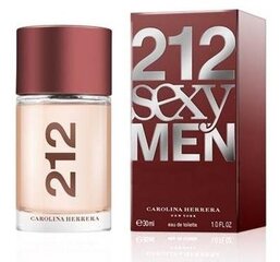 Tualettvesi Carolina Herrera 212 Sexy Men EDT meestele 30 ml цена и информация | Мужские духи | kaup24.ee